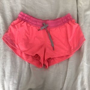 Lululemon Peach Hotty Hot Shorts